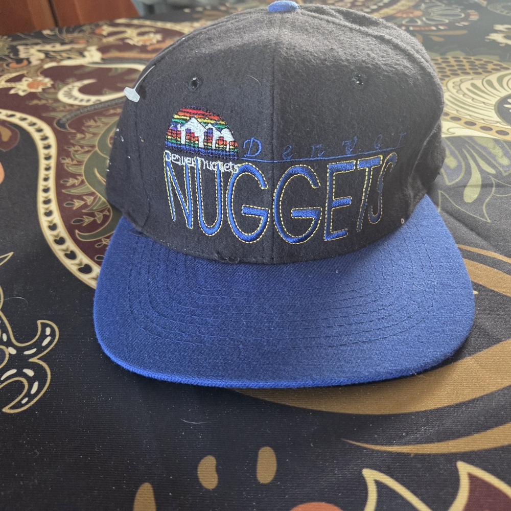 Denver Nuggets Blue and Black Vintage Cap HB1